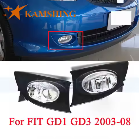 CAPQX Front Bumper Fog Light Fog Lamp For HONDA FIT JAZZ GD1 GD3 2003 2004 2005 2006 2007 2008 33951
