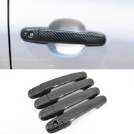 [OUS] for Toyota Innova 2004 2015 Carbon Fiber Pattern Car Door Handle Cover Innova Exterior Car Accessories