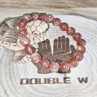 【訂製品】金太陽石 天然水晶 手串 太陽石 帶閃 6-15mm