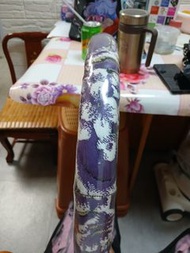 紫色花紋方向盤套