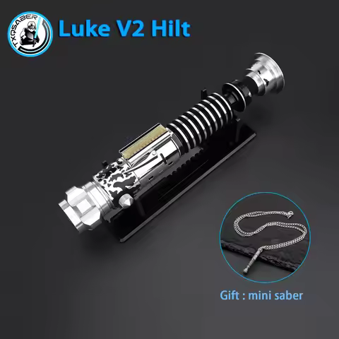 Luke Skywalker V2 Metal Hilt TXQSTUDIO Lightsaber SDRGB Pixel No Blade FOC Light Saber Parts Jedi La