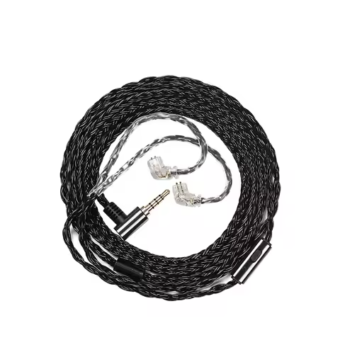 JCALLY JC16S 16 Core OFC Upgrade Cable with Microphone HIFI Earphones Upgrade Cable For KZ ZAS ZSX Z