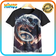 3D Kids Animal Dragon T-Shirt 3D Dragon Dragon Top N3D-12 For Ages 1-12 Years