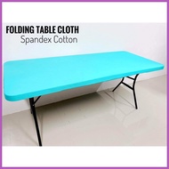 ◒ ☫ ◐ Folding Table Cloth 4ft & 6ft. Lifetime Table Cloth Spandex Table Cloth