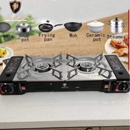 ☆☆Double Burner Butane Camping Stove outdoor stove portable stove twin burner butane stove