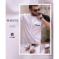 Samase Plain White Kemko Casual A089 Size S Xl