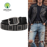 ZILUOLAN Punk Rivet Belts, Heavy Metal Trendy Design Waist Belt, Fashion All-match Y2K Jeans Belt Fo