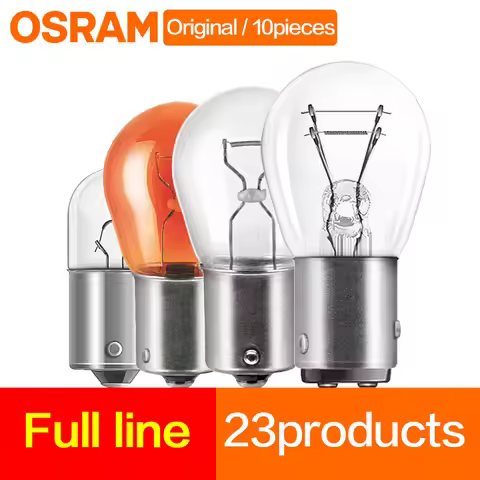 Car Signal Lamps OSRAM 12V P21/5W 7528Y P21W 7506Y PY21W 7507 R10W 5009 R5W Brake light Stop turn ta