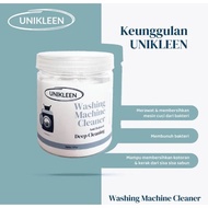 PEMBERSIH MESIN CUCI UNIKLEEN (FREE GIFT) Washing Machine Cleaner 250/500gr Anti Bakteri Pembasmi Ku