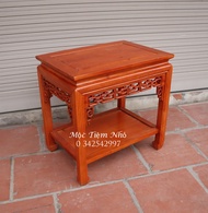 Đôn Chữ Nhật 35x50 Kê Phòng Khách Gỗ Hương Cao 50607080