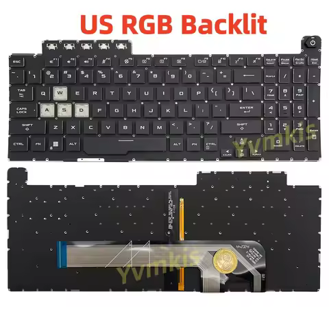 FX506 keyboard Asus TUF Gaming A15 FA566NCR FA566NC FA566IH FA566II US Layout RGB Backlit