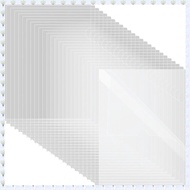 (JHWU) 60pcs Plastic Clear File Folders L Shape Copy Security Project Folders Paper Sleeve Folders f