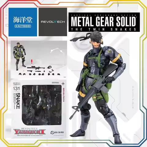 [in Stock]Kaiyodo Revoltech No.131 Metal Gear Solid Peace Walker Venom Snake Big Boss Finished Produ