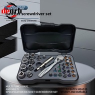 34-in-1 Screwdriver Alloy Construction Ergonomic Handle Compact Carrying Case
