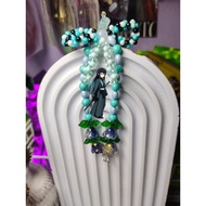 GANTUNGAN Anime keychain bead keychain for doll, keychain bead kimetsu no yaiba demonslayer obanai i