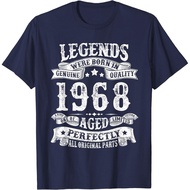 Men's cotton T-shirt 56th Birthday Tee Vintage Legends Born In 1968 56 Years Old T-Shirt
