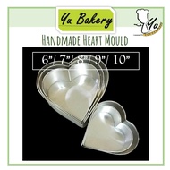 6”/7”/8"/9"/10" inch/inci Love Shape Cake Pan Baking Mould Heart Tin Fix Base Loyang Kek Hati Acuan 心形爱心蛋糕模型/模具