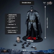 Fondjoy Dc Batman Anime Figure 1/9 7 Inch Movie Figurine Bvs Big Ben Batman Multiverse Light Armor Statue Model Toys