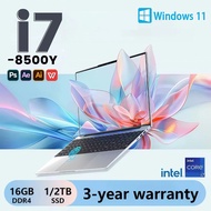 【3 years warranty】New Intel Core i7 8500Y Windows 11 Pro Laptop Gamer 15.6" Fingerprint unlock Porta