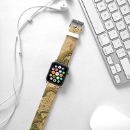 Apple Watch Series 1 , Series 2, Series 3 - Apple Watch 真皮手錶帶，適用於Apple Watch 及 Apple Watch Sport - Freshion 香港原創設計師品牌 - 懷舊地圖圖案