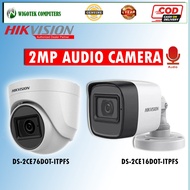 HIKVISION AUDIO CAMERA 2MP TURRENT AND BULLET ANALOG