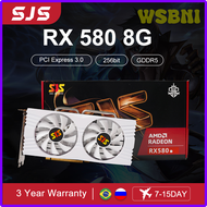 WSBNI SEJISHI SJS RX 580 8GB 2048SP 256Bit GDDR5 Gaming Card placa de video AMD Radeon RX580 8G Prom