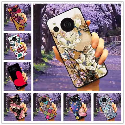 For Sharp Aquos Sense7 Plus / Sense 7 Case 3D Relief Cartoon Silicone Back Cover for Sharp Aquos Sen