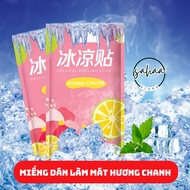 COMBO 40 Body Cooling Stickers Lemon Fragrance Deep Cool Comfortable Feeling Up to 8 Hours Low Tempe