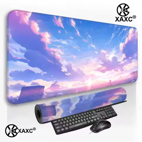 Colorful clouds Mouse Pad large keyboard mouse desk pad non-slip rubber gaming mouse pad laptop mous
