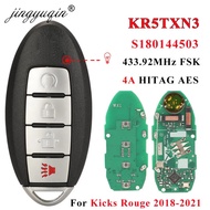 jingyuqin S180144503 KR5TXN3 433.92MHz 4A Remote Key for Nissan Kicks Rogue 2018 2019 2020 2021 Rogu