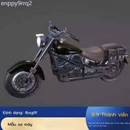 Harley-Davidson 3D model FBX format, transportation, design materials