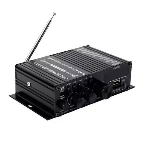 A77P-AK380 Bluetooth Amplifier Hifi Audio Karaoke 2 Channel Home Theater Amplifier Power Class D Amp