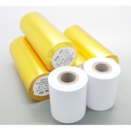 (10 Rolls) Thermal Papar Receipt Printer Paper Width 57 Mm. Or 2 Inches Length 15 M.