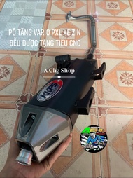 Pô Tăng Vario xe Zin PXL đều Ok Cổ Sâu inox 304 Sử dụng Vario Click 125/150 Tặng Tiêu cnc