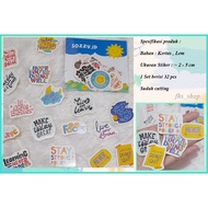 32 Pcs Quotes Stickers Scarpbook Decorative Stickers Scrapbook Quotes Stickers Aesthetic Quotes