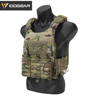 IDOGEAR LSR Tactical Vest with 556 Triple Mag Pouch Quick Release Buckle Laser Cut Plate Carrier wit