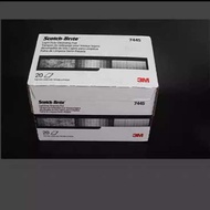 3M Scouring Pad Industrial 7445 White 1200 Grit Brushed Metal Stainless Steel Polishing Grinding Rus