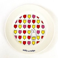 Miffy - 日本製Miffy碟Miffy餐桌碟 Tulips Miffy 19.5 cm 中號盤子/餐具/餐桌盤子/水果盤子/晚餐盤子/碟子/生魚片碟子/托盤 平行進口