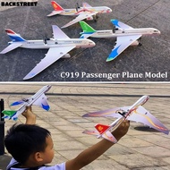 BACKSTREET C919 Passenger Plane Model, PP 3 Colors Electric Foam Hand Thrown Plane,  USB Rechargeabl
