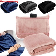 VORTEX Travel Pillow and Blanket Set, 2 in 1 Foldable Nap Quilt, Compact Portable Flannel with Stora
