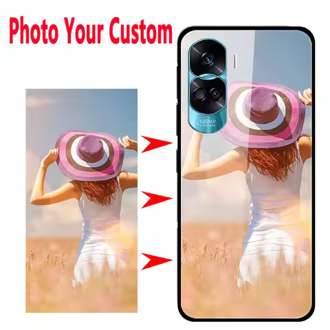 Customized DIY Tempered Glass Cases For Huawei Honor 90 Lite X8 X9A X7 X6 50 PRO SE Lite 30S P20 P30