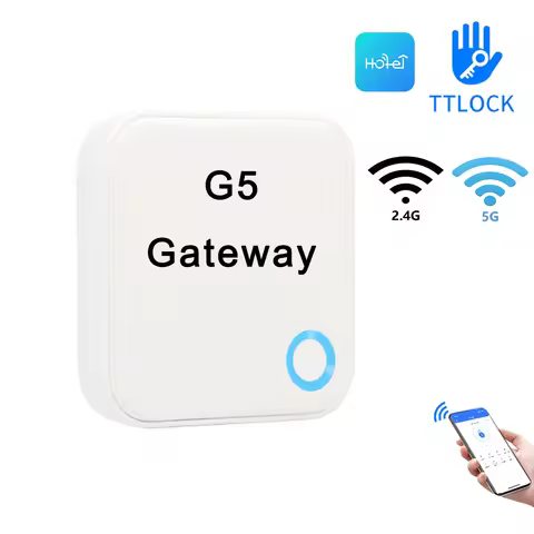 TTLock Or TTHotel APP Device Gateway Hub G5 Bluetooth-compatible To 2.4G 5G WiFi Converter For Remot