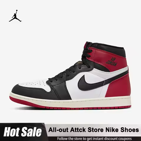 Nike Air Jordan 1 High OG Men's Basketball Shoes Round Comfortable Cushioning And Anti-slip High-top