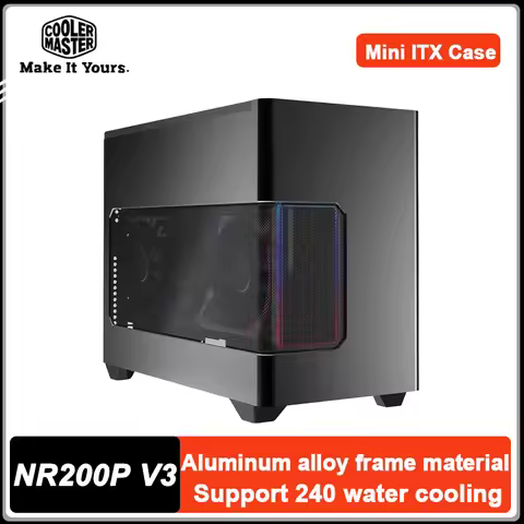 Cooler Master NR200P V3 MINI ITX Case Supports 280 water-cooled with built-in PCI-E5.0 ribbon cable 