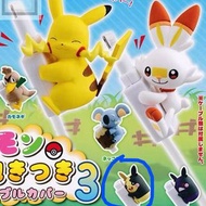 Pokemon寶可夢寵物小精靈數據線保護公仔扭蛋 滿腹莫魯貝可