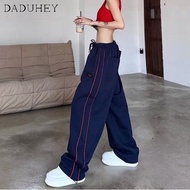 Sports American Street-striped Waist Cargo Style Women's Pants Loose New Pants High Casual Pants Small Jogging DaDuHey🎈