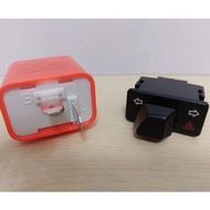 Honda Double Signal Hazard Switch With Flasher Relay For Motor EX5 Dream110 Future125 Dash 2 Wave125i Dash125i