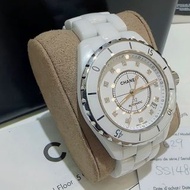 CHANEL J12 H1629 機械 38mm 手錶 12點鑽 香奈兒 保卡 盒子 購證