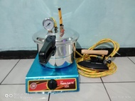 setrika uap boiler presto 12 liter + steam trap + kompor/setrika uap presto/setrika uap boiler laund