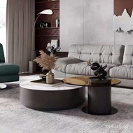 ins Italian Minimalist Small Apartment Designer Home Luxury Coffee Table Minimalist Modern Round Sto